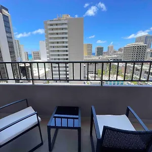 1508- Heart Of Waikiki With Kitchen-free Parking-king Bed-corner Unit Apartment Honolulu